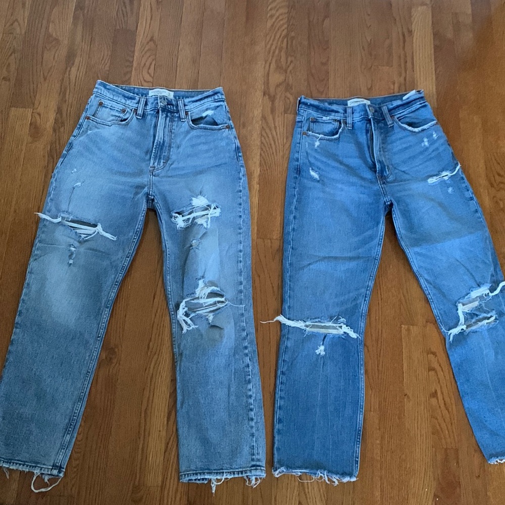 2 pairs of Abercrombie and Fitch jeans
